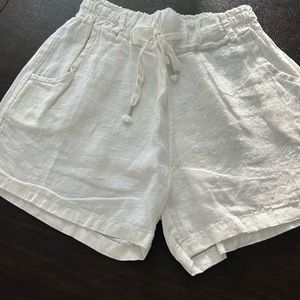 Women’s white size medium Sunny Studios Made in Paris shorts
